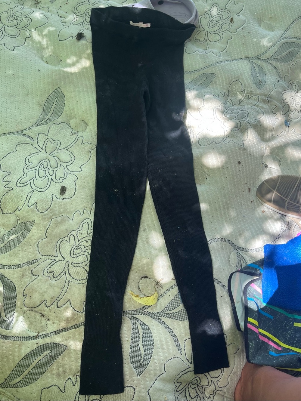 Victoria's Secret Black Ribbed Leggings
